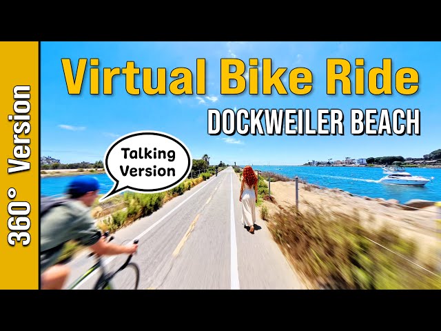 360° 8K Coastal Ride Past Dockweiler to an Accessible Walk Along Ballona Jetty with Natural Ambience