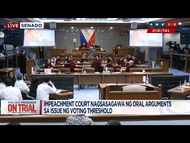 WATCH: Voting 13-6-1, senator-judges agree to rule on threshold issue | ANC