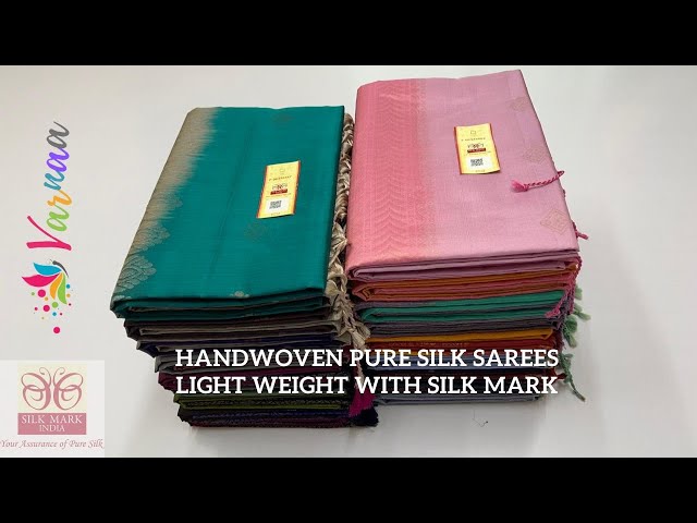 Turning Border Pure Silk Sarees | Light Weight Pure Silk Sarees Online Shopping | Varnaa Soft Silks