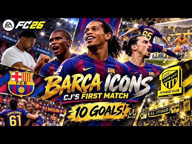 Barcelona LEGENDS vs Al Ittihad | Pre-Season | EA FC MANAGER CAREER