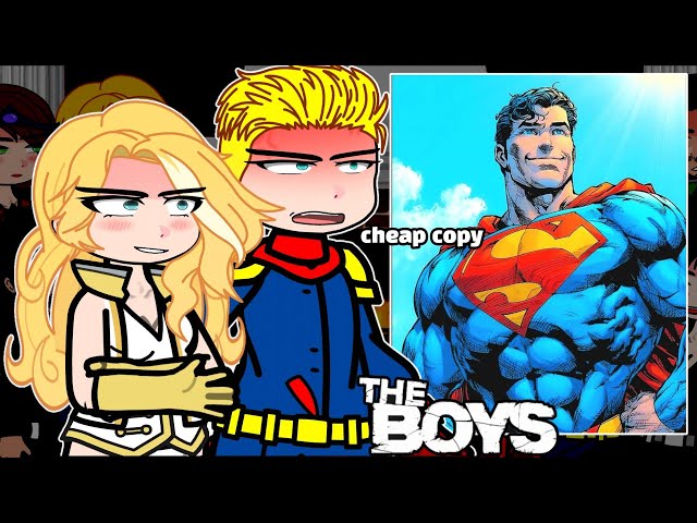 🇺🇸/🇧🇷/🇪🇸 The boys react to Superman | Reaction gacha