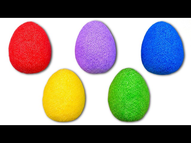 Learn Colors and ABC Letters with Surprise Foam Eggs | Preschool Toddler Learning Video