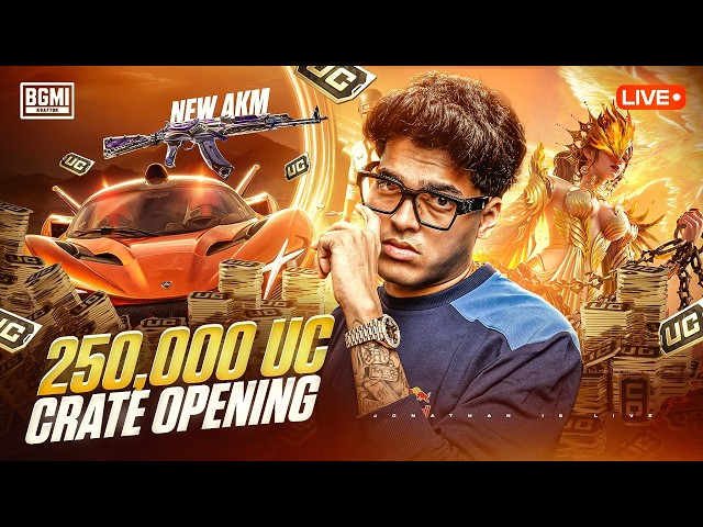 250,000 UC X-SUIT OPENING🔝 | JONATHAN IS BACK!!🖤 | BGMI!