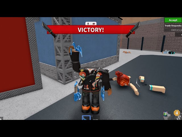 Playing MM2 As A HEADLESS TRYHARD.. (Murder Mystery 2)