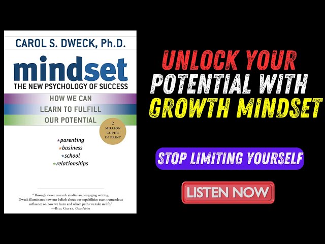Mindset by Carol Dweck Summary  Unlock Your Potential with a Growth Mindset  Stop Limiting Yourself