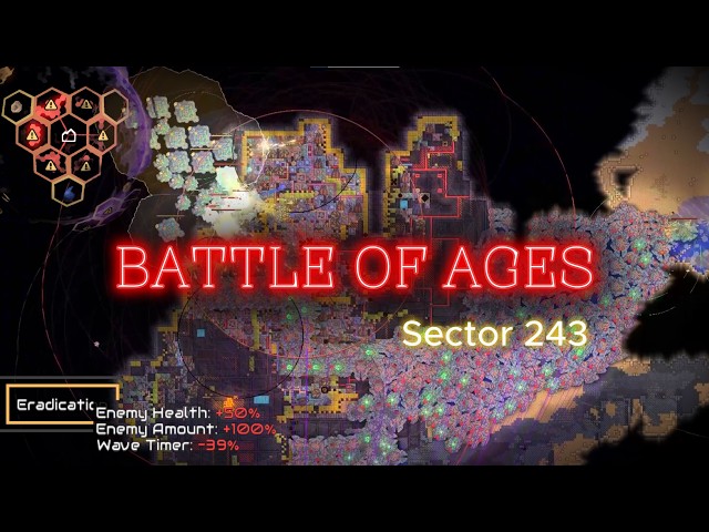 10 Т5 Reconstructors   VS   Eradication base   | Mindustry V8 | SECTOR 243