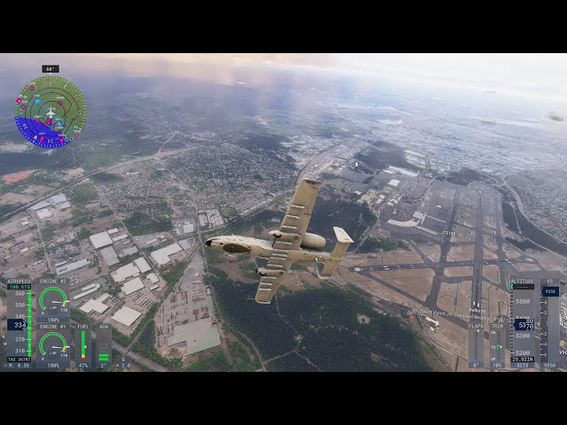 Microsoft Flight Simulator 2024 A10 Warthog over Perth!