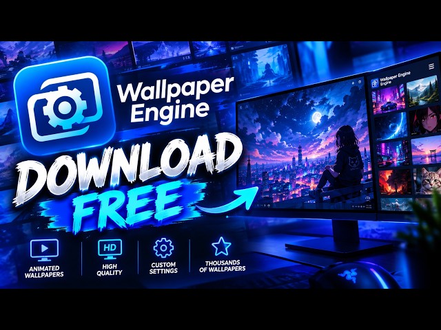 Wallpaper Engine 2026 – Free Download & Setup Guide | Animated Wallpapers for PC