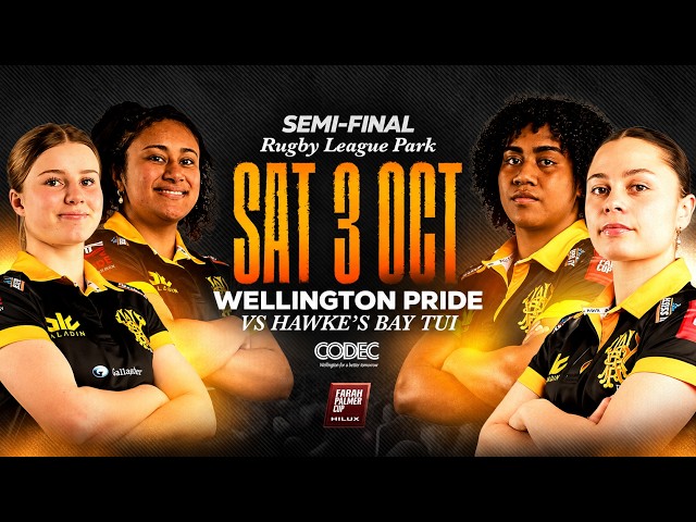Farah Palmer Cup 2026, Championship Semi-Final: Wellington Pride vs Hawkes Bay Tui