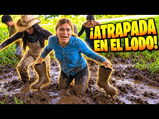 María se Quitó las Botas y quedo pegada en el Lodo | Un día de Vaqueros