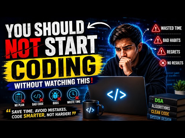DON’T Start Coding Until You Watch This! 🚨 | 7 Mistakes Beginners Must Avoid