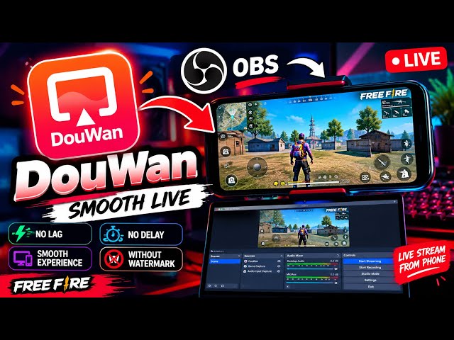 Best Screen Mirroring Software For Live Stream Free Fire On Pc With OBS || Phone Se Pc Me Live 😱