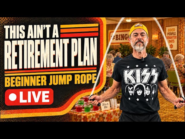 Bingo Can Wait! LIVE Beginner Jump Rope Workout for Gen Xers