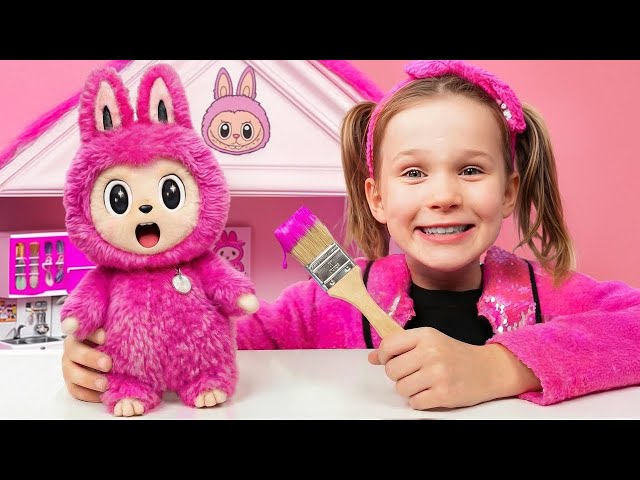 Who Built the Best LABUBU Room? Pink vs Blue DIY Challenge