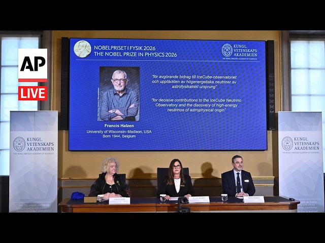 LIVE: Nobel Prize in physics 2026 announcement