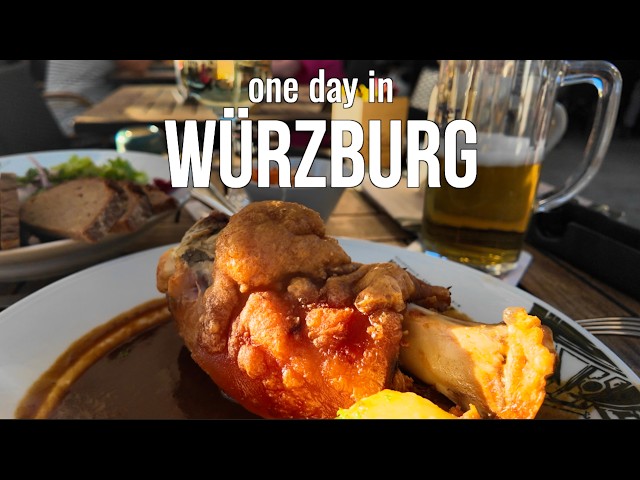 🥨 German Food & Sightseeing in Würzburg ☀️ A Perfect Summer Day