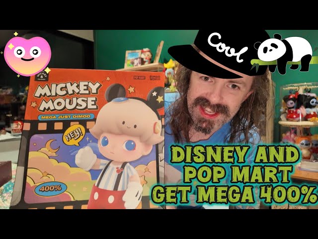 Unboxing 400% Mega Just Dimoo X Mickey Mouse - Pop Mart and Disney Fusion Dance
