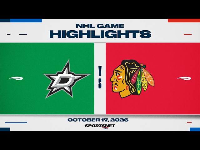 NHL Highlights | Stars vs. Blackhawks - October 17, 2026