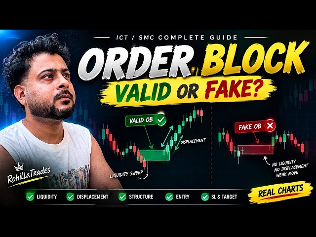 Order Block Explained 🔥 Valid vs Fake Order Block | ICT/SMC Complete Guide