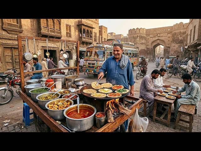 ONLY $1 AMAZING BREAKFAST MOMENTS | TRADITIONAL MORNING FOOD | PAKISTANI STREET FOOD COMPILATION