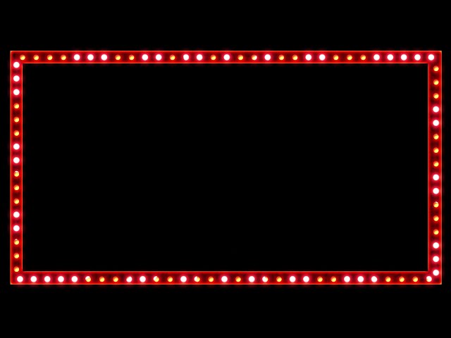 Lighting border frame Motion Graphics Animated Background || VJ Loops 2023, Blinking Light Bulbs