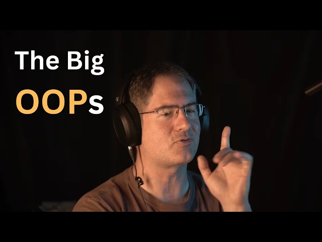 Casey Muratori on his "The Big OOPs" Talk