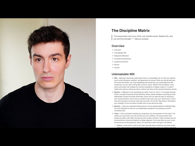 how to actually be disciplined (consistently)