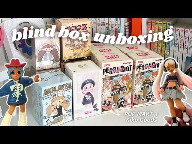 HUGE blind box unboxing 📦: 12 Popmart + Kika Goods Figures (g*veaway)