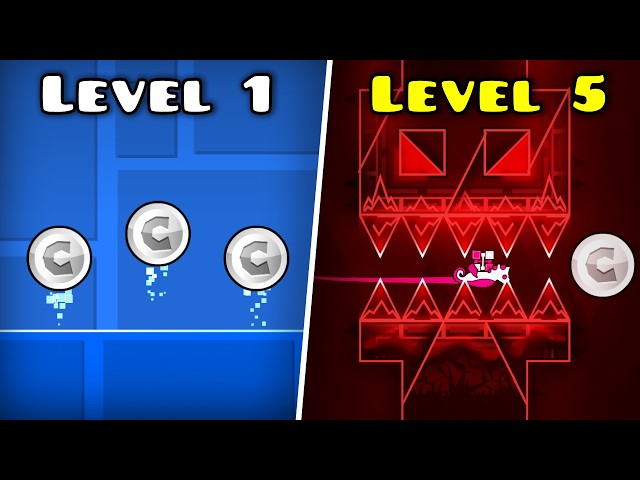 Easiest vs HARDEST coins in Geometry Dash!