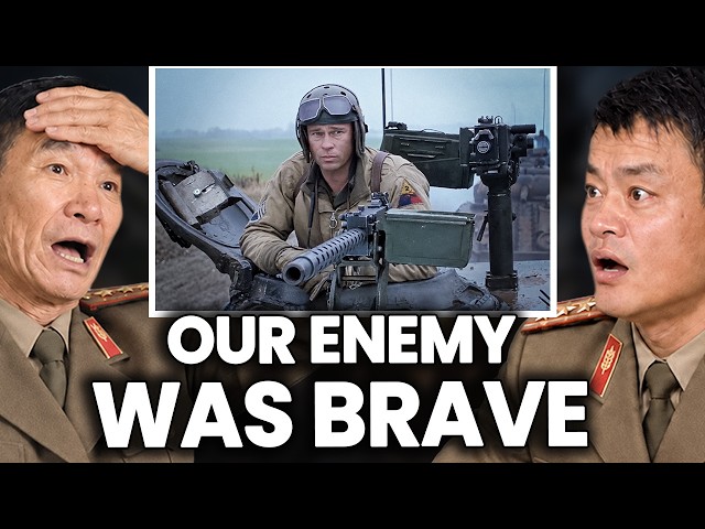 North Korean Tank Commanders React to FURY: 4 Shermans vs. 1 Tiger