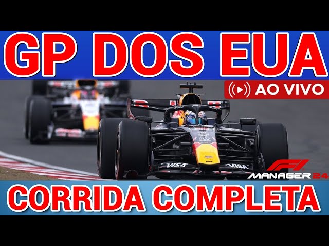 FORMULA 1 AO VIVO CORRIDA GP DOS ESTADOS UNIDOS COM IMAGENS VERSTAPPEN - F1 MANAGER 24 GP SPORTS TV