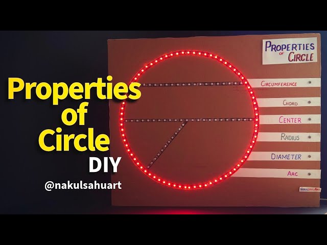 How to Make Properties of Circle Working Model | Maths Project TLM Tutorial nakulsahuart