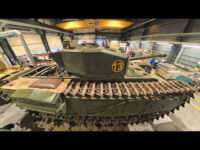 Walk around the Tank Museum Workshop Bovington and see some of the running fleet up close