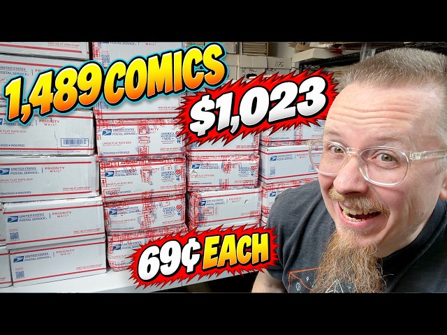 I Bought 1,489 Comics for $1,023.72 on Whatnot... Comic Book Collection Tour