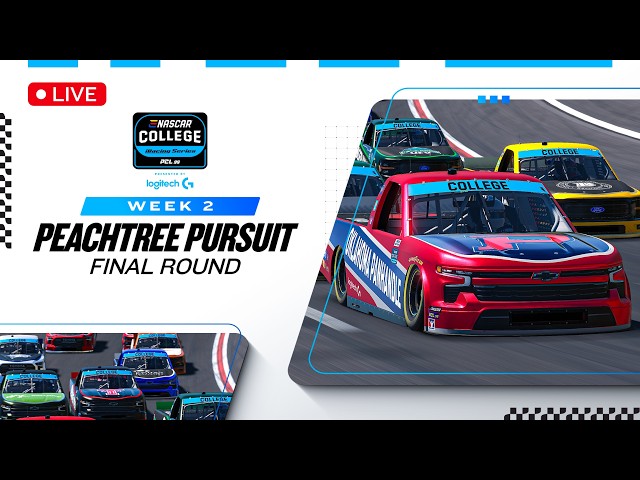 eNASCAR College iRacing Series | Peachtree Pursuit | Week 2 | EchoPark Speedway