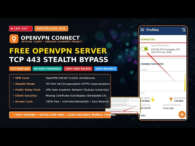 🔴 LIVE: OpenVPN Connect & Free Server Setup Masterclass 2026 | Complete Android Tutorial