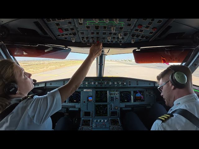 WHAT DOES A PILOT SEES DURING TAKE OFF AND LANDING? Airbus 321 Cockpit View Departing From Monastir