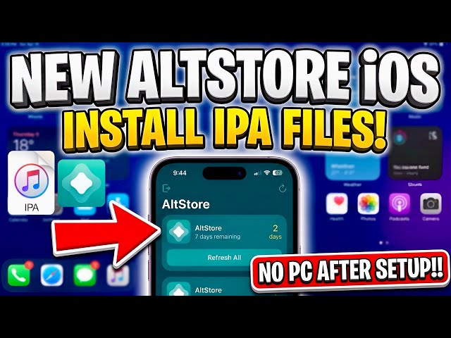 Install AltStore on iOS 15–27! NO JAILBREAK + NO PC After Setup | Install IPA Files on iPhone & iPad