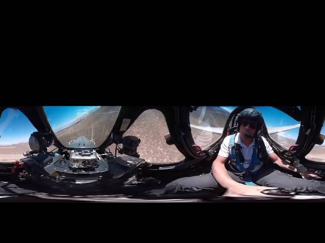 Sidewinder run with Mirage 2000 Pilot  360 degres video no music