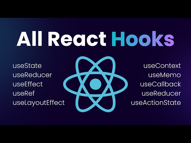 React Hooks Course - All React Hooks Explained