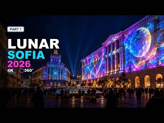 LUNAR Sofia 2026 in 4K 360° | The Lights of Sofia, Bulgaria | Part 1