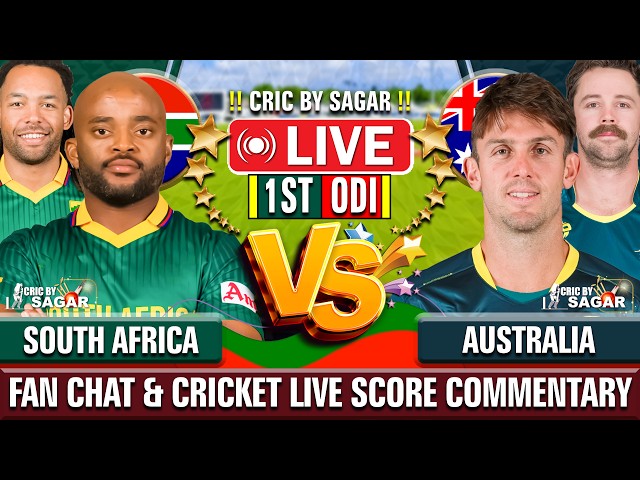 South Africa vs Australia 1st ODI | Cricket Live Score Commentary | 24 Sep 2026