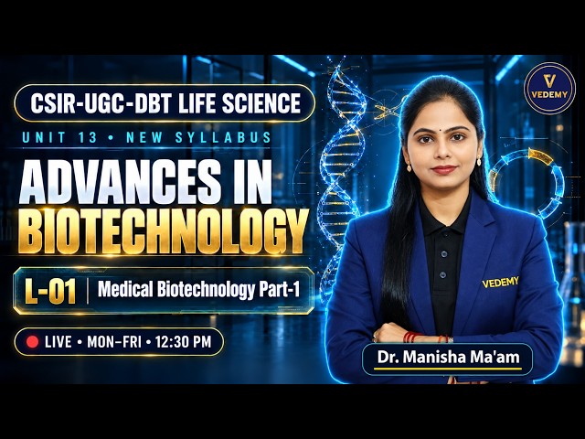 Advances in Biotechnology | Medical Biotechnology Part-1 | Life Science Unit 13 | Dr. Manisha Verma|