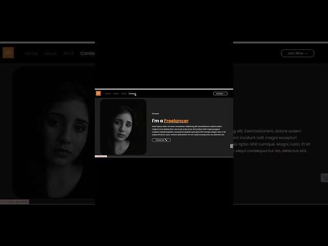 Home page practice 🔥👩‍💻| self learner #shorts #cssanimation  #webdesign #coding #programming