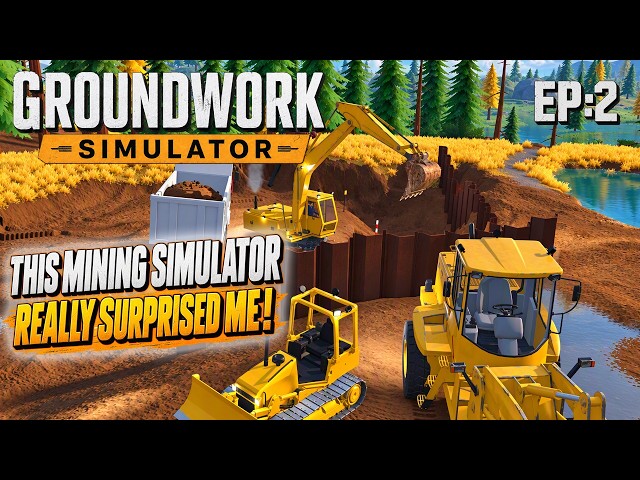 GroundWork Simulator | This Heavy Vehicle Simulator Really Surprised Me Day 2 What's the Plan ?