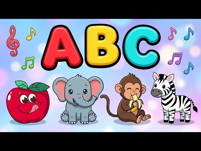 🌈✨ ABC Song for Kids | A for Apple to Z | Alphabet Learning Song 🌈✨