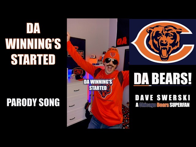 Da Winning's Started 🎉 a Chicago Bears Superfan parody song 🎬🕺🏻🐻⬇️
