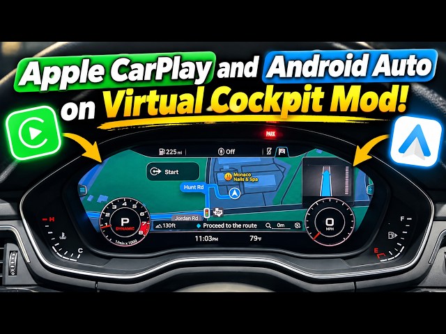 CarPlay & Android Auto on Audi Virtual Cockpit!
