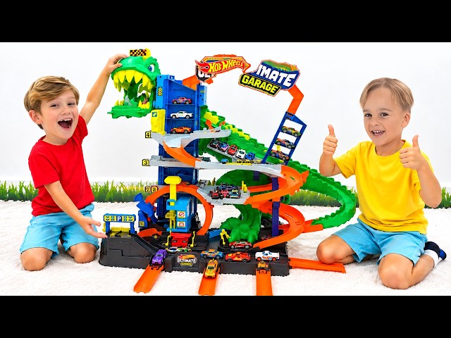 Vlad and Niki - New Hot Wheels toy car playsets | Let’s Race