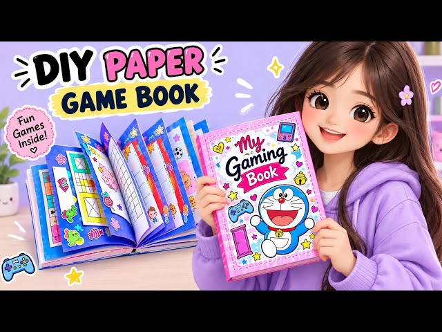 5 DIY Game Book Ideas | How to Make a Gaming Book | DIY Paper Game Book | Paper Craft Ideas #diy #yt